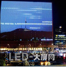 Seoul Square安装全球最大LED电子壁画
